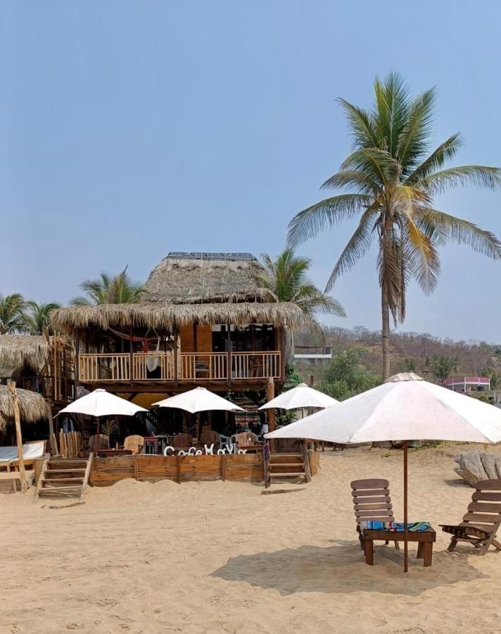 Cafe Maya - Zipolite Exteriör bild
